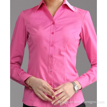 Business Office Formal Shirt Women Cotton Shirt